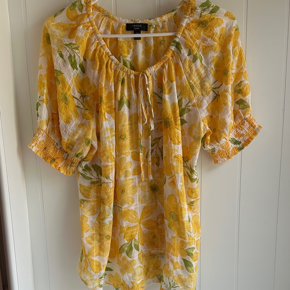 Yellow Floral Blouse